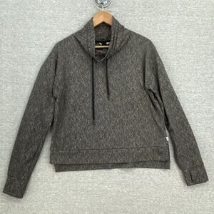 Mondetta Sweatshirt Womens Medium Black Cowl Neck Performance Luxury Activewear